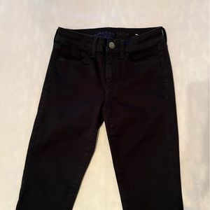American Eagle Black Next Level Stretch Jegging- 4 Short